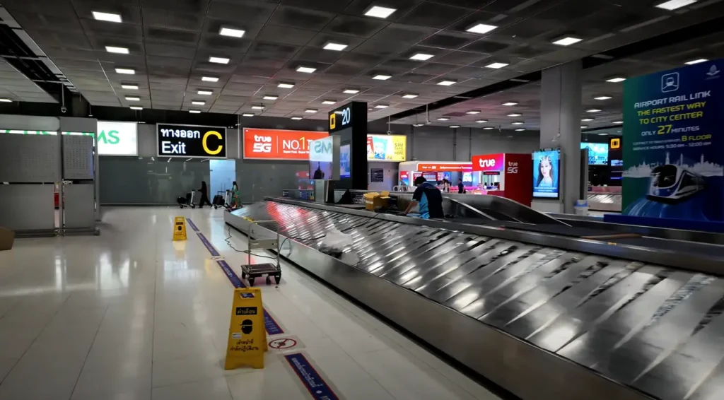You can locate baggage carousel 20 in Bangkok Airport quickly.