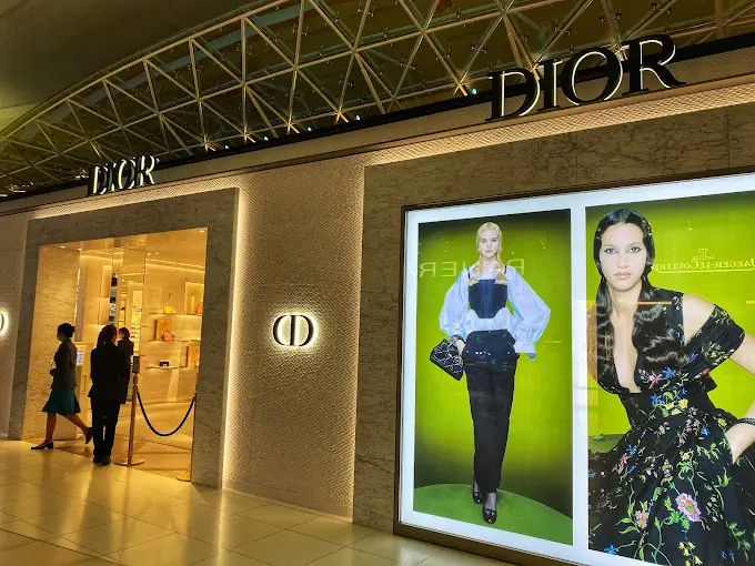 Explore the Dior Boutique at Bangkok Airport for luxury fashion and accessories.