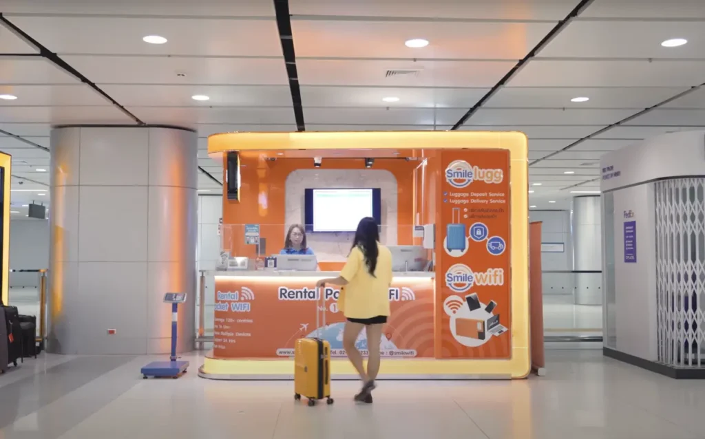 Convenient Wi-Fi rental services available at Bangkok Airport for travelers.